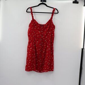 Abercrombie & Fitch Size Medium Red Floral Summer Dress